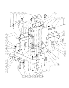 Fabricated Cutter Deck Diagram and Parts List for M48-KW 53AI8CTV750-23HP Cub Cadet Lawn Tractor